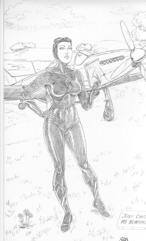 Black Venus Pin-up - Pencil